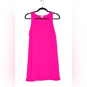 RARE Dynamite Neon Hot Pink Slip Dress | Tank Style | Size M | STUNNER